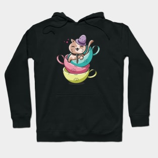 Cut Cat Tea Time Hoodie